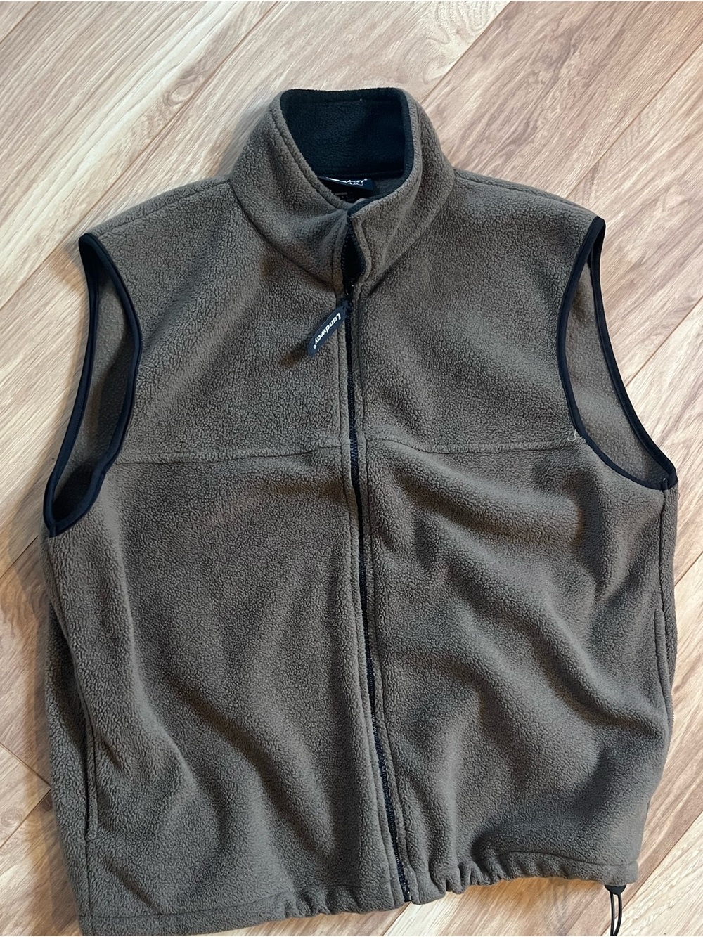Vintage Landway brown & khaki fleece vest